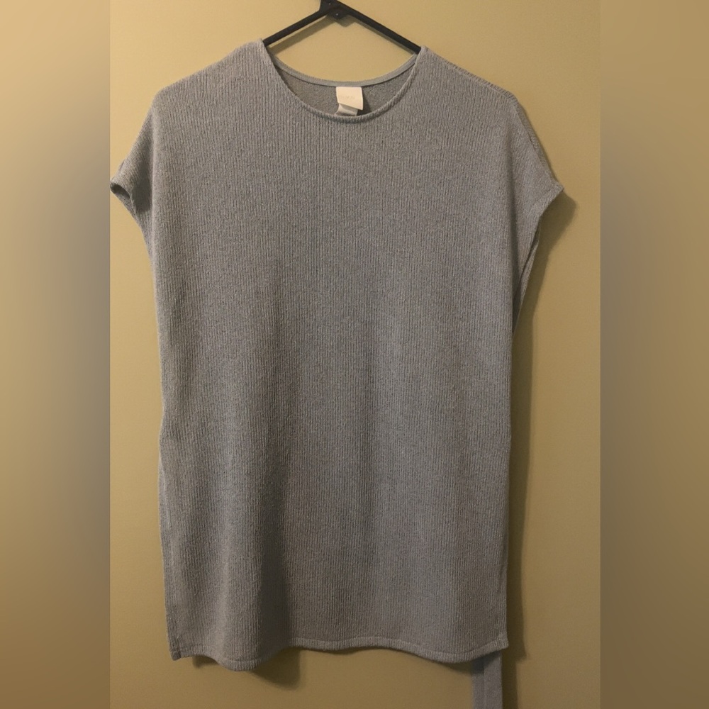 H&M Light Gray Open Side Knit Top
